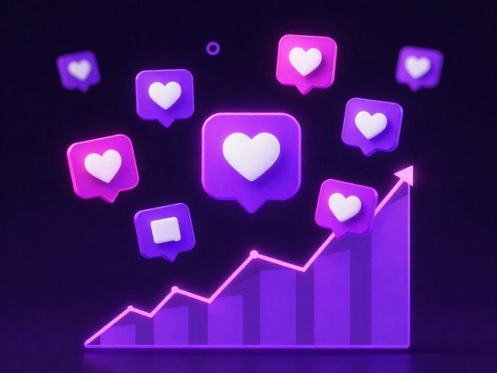 Social media marketing engagement dashboard with audience growth metrics